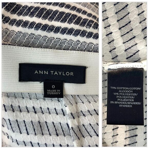 Ann Taylor Woven Stripe Pencil Skirt - Picture 10 of 10